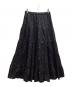 COUTURE D'ADAM（クチュールドアダム）の古着「Glitter Tiered Skirt」｜ブラック