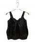 UN3D. (アンスリード) FAKE LEATHER COCOON LONG CAMI ブラック サイズ:38：10000円