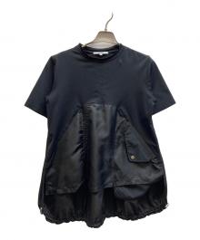 UN3D.（アンスリード）の古着「MA-1ディテールTシャツ/522412700301」｜ブラック