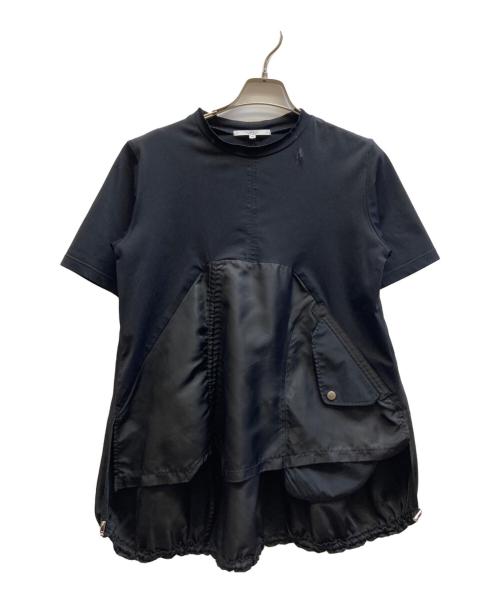 UN3D.（アンスリード）UN3D. (アンスリード) MA-1ディテールTシャツ/522412700301 ブラック サイズ:38の古着・服飾アイテム