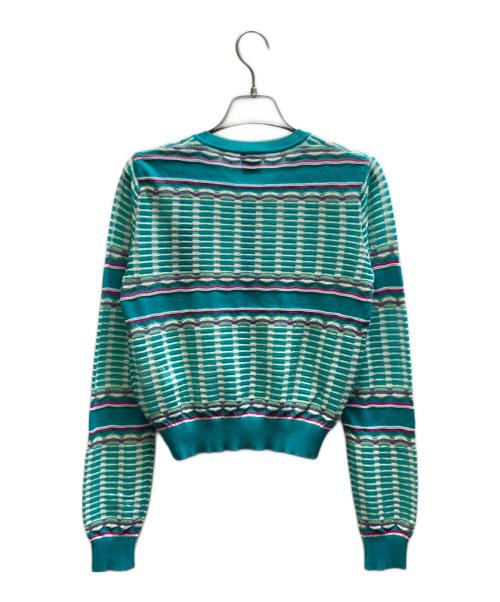missoni（ミッソーニ）MISSONI (ミッソーニ) カーディガン ブルー サイズ:40の古着・服飾アイテム