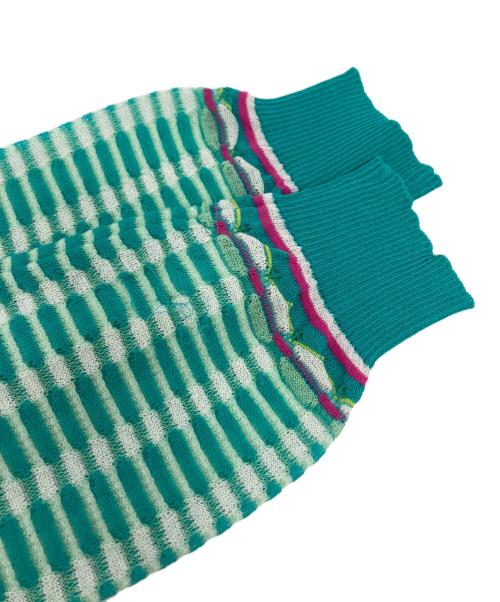 missoni（ミッソーニ）MISSONI (ミッソーニ) カーディガン ブルー サイズ:40の古着・服飾アイテム