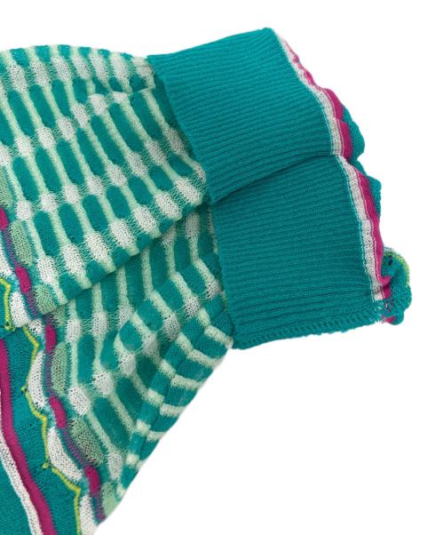 missoni（ミッソーニ）MISSONI (ミッソーニ) カーディガン ブルー サイズ:40の古着・服飾アイテム