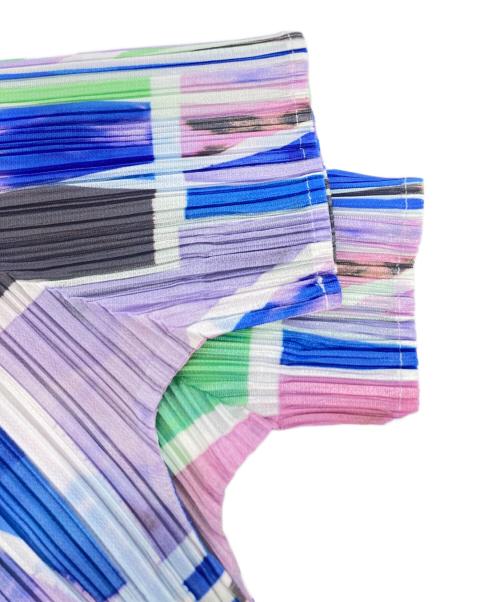 PLEATS PLEASE（プリーツプリーズ）PLEATS PLEASE (プリーツプリーズ) プリーツ半袖カットソー / PP31JK721 マルチカラー サイズ:3の古着・服飾アイテム