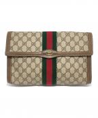 GUCCIグッチ）の古着「クラッチバッグ」｜ブラウン