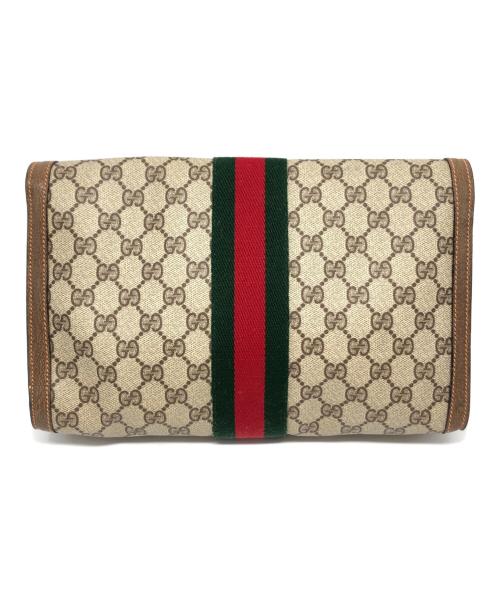 GUCCI（グッチ）GUCCI (グッチ) クラッチバッグ ブラウンの古着・服飾アイテム