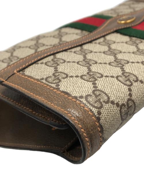 GUCCI（グッチ）GUCCI (グッチ) クラッチバッグ ブラウンの古着・服飾アイテム