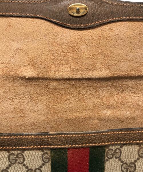 GUCCI（グッチ）GUCCI (グッチ) クラッチバッグ ブラウンの古着・服飾アイテム