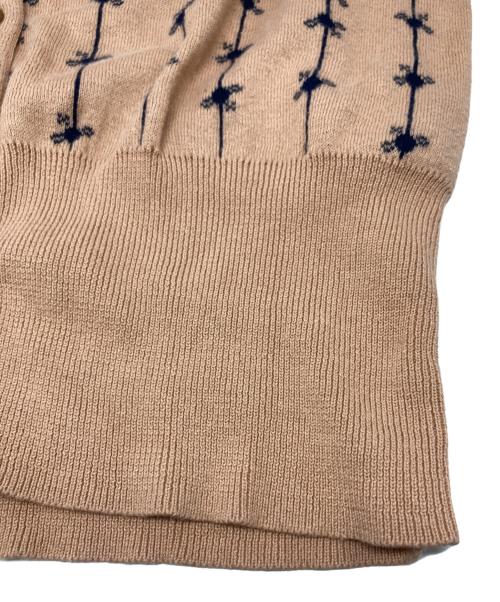 Vivienne Westwood RED LABEL（ヴィヴィアンウエストウッドレッドレーベル）Vivienne Westwood RED LABEL (ヴィヴィアンウエストウッドレッドレーベル) オーブ刺繍カーディガン/16-55-151001 ベージュ サイズ:3の古着・服飾アイテム