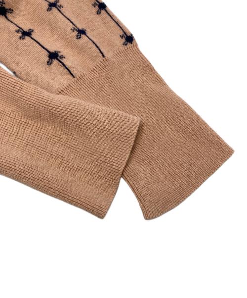 Vivienne Westwood RED LABEL（ヴィヴィアンウエストウッドレッドレーベル）Vivienne Westwood RED LABEL (ヴィヴィアンウエストウッドレッドレーベル) オーブ刺繍カーディガン/16-55-151001 ベージュ サイズ:3の古着・服飾アイテム