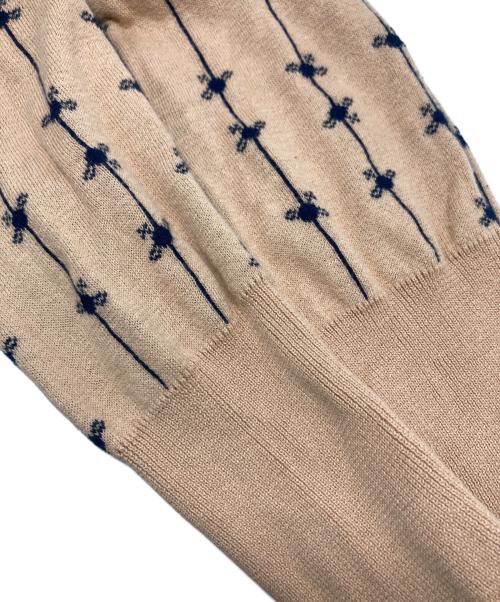 Vivienne Westwood RED LABEL（ヴィヴィアンウエストウッドレッドレーベル）Vivienne Westwood RED LABEL (ヴィヴィアンウエストウッドレッドレーベル) オーブ刺繍カーディガン/16-55-151001 ベージュ サイズ:3の古着・服飾アイテム