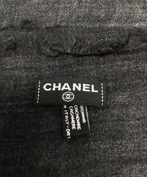 CHANEL（シャネル）CHANEL (シャネル) ココマークグラデーション カシミヤストール グレーの古着・服飾アイテム