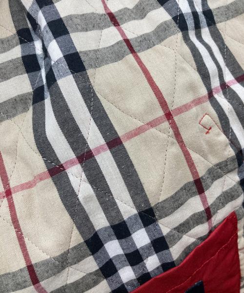 BURBERRY LONDON（バーバリーロンドン）BURBERRY LONDON (バーバリーロンドン) キルティングジャケット レッド サイズ:Mの古着・服飾アイテム