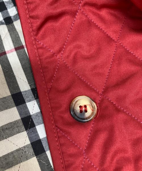 BURBERRY LONDON（バーバリーロンドン）BURBERRY LONDON (バーバリーロンドン) キルティングジャケット レッド サイズ:Mの古着・服飾アイテム