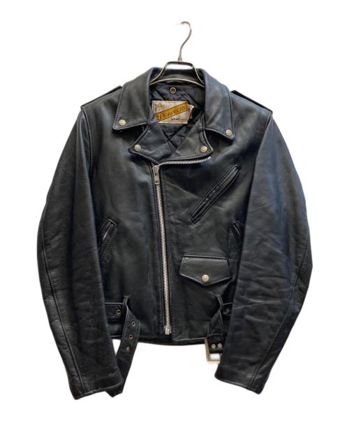 Schott（ショット）Schott (ショット) ダブルライダースジャケット ブラック サイズ:36の古着・服飾アイテム