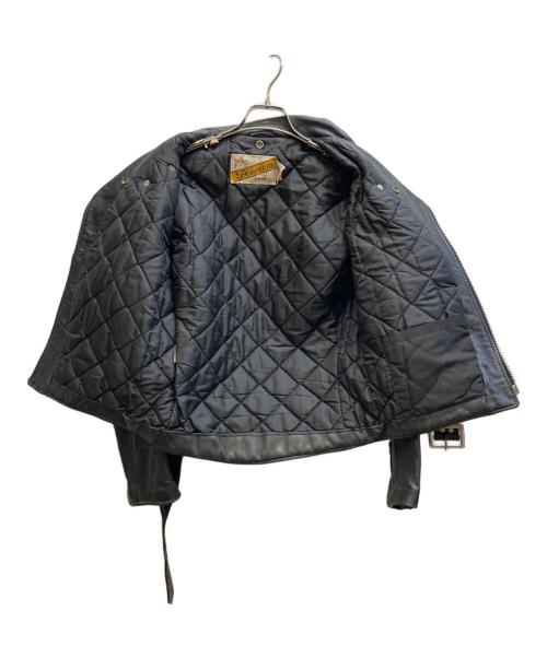 Schott（ショット）Schott (ショット) ダブルライダースジャケット ブラック サイズ:36の古着・服飾アイテム