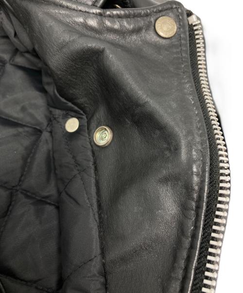 Schott（ショット）Schott (ショット) ダブルライダースジャケット ブラック サイズ:36の古着・服飾アイテム