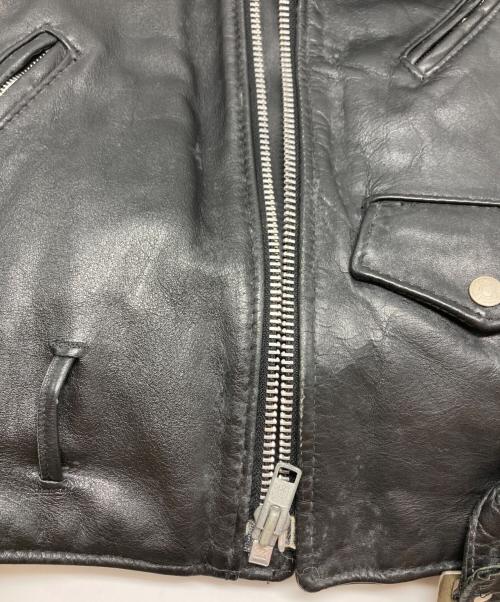 Schott（ショット）Schott (ショット) ダブルライダースジャケット ブラック サイズ:36の古着・服飾アイテム