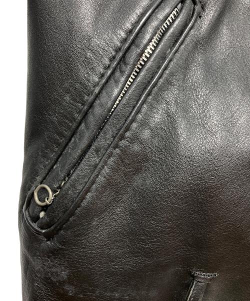 Schott（ショット）Schott (ショット) ダブルライダースジャケット ブラック サイズ:36の古着・服飾アイテム