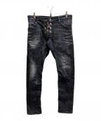 DSQUARED2ディースクエアード）の古着「EASY BLACK WASH SEXY TWIST JEAN」｜ブラック