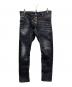 DSQUARED2（ディースクエアード）の古着「EASY BLACK WASH SEXY TWIST JEAN」｜ブラック