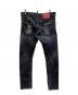 DSQUARED2 (ディースクエアード) EASY BLACK WASH SEXY TWIST JEAN ブラック サイズ:48：20000円
