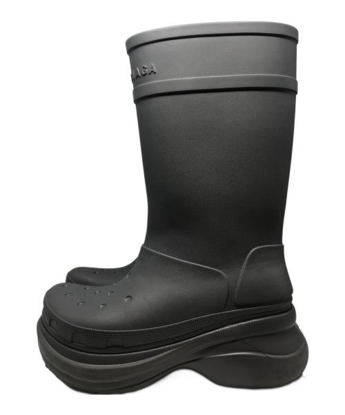 BALENCIAGA（バレンシアガ）BALENCIAGA (バレンシアガ) crocs (クロックス) レインブーツ グレー サイズ:43の古着・服飾アイテム