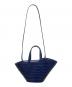 LITTLE LIFFNER (リトルリフナー) OPEN TULIPミニハンドバッグ ネイビー：15000円