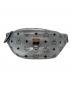 MCM（エムシーエム）の古着「Berlin Silver Metallic Coated Canvas Belt Bag/MUZ9SFI31SB001」｜シルバー