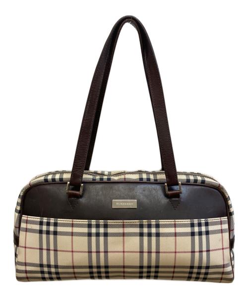 BURBERRY（バーバリー）BURBERRY (バーバリー) ノバチェックミニボストンバック ベージュ サイズ:₋の古着・服飾アイテム