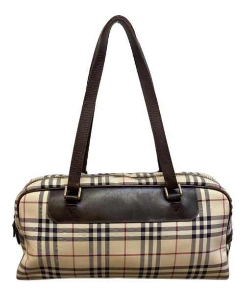 BURBERRY（バーバリー）BURBERRY (バーバリー) ノバチェックミニボストンバック ベージュ サイズ:₋の古着・服飾アイテム