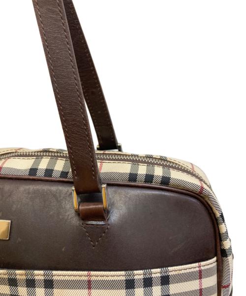 BURBERRY（バーバリー）BURBERRY (バーバリー) ノバチェックミニボストンバック ベージュ サイズ:₋の古着・服飾アイテム