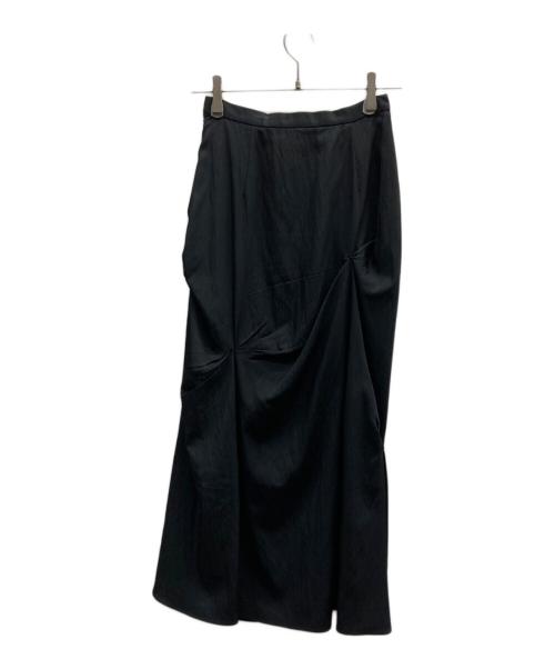 JOSEMOON（ジョゼムーン）josemoon (ジョゼムーン) RANDOM DRAPE SKIRT / 1723221031 ブラック サイズ:36の古着・服飾アイテム