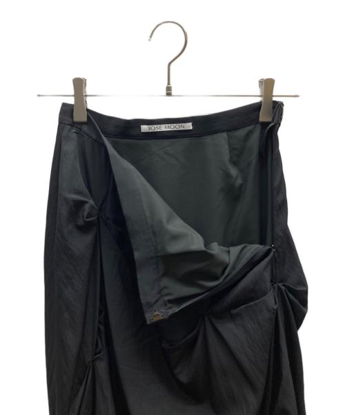 JOSEMOON（ジョゼムーン）josemoon (ジョゼムーン) RANDOM DRAPE SKIRT / 1723221031 ブラック サイズ:36の古着・服飾アイテム