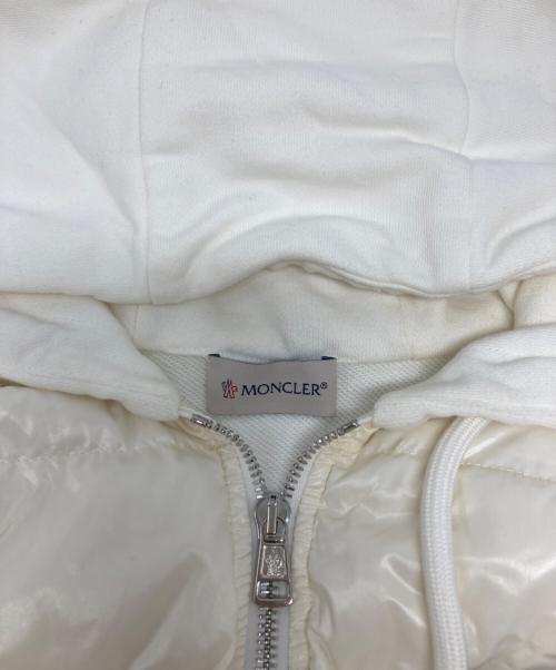 MONCLER（モンクレール）MONCLER (モンクレール) ダウン切替パーカー/E20918428000/MAGLIA ホワイト サイズ:Lの古着・服飾アイテム