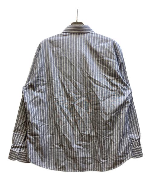 CELINE（セリーヌ）CELINE (セリーヌ) ストライプシャツ/2C73B425X.01XY ホワイト×スカイブルー サイズ:40の古着・服飾アイテム