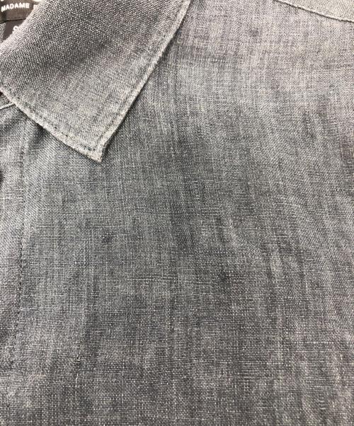 A.P.C.（アーペーセー）A.P.C. (アーペーセー) 半袖リネンシャツ グレー サイズ:Sの古着・服飾アイテム