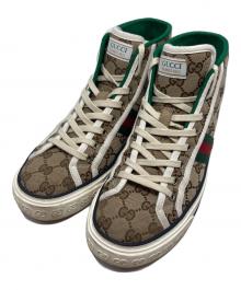 GUCCI（グッチ）の古着「Tennis 1977 Canvas HighTop」｜ベージュ