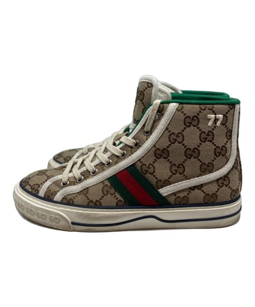GUCCI（グッチ）GUCCI (グッチ) Tennis 1977 Canvas HighTop ベージュ サイズ:38+の古着・服飾アイテム