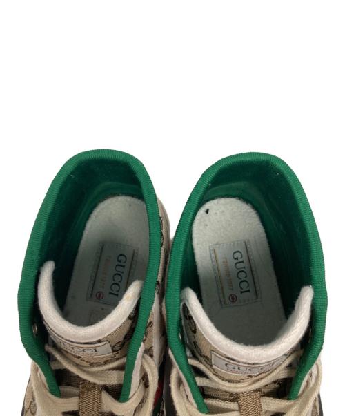 GUCCI（グッチ）GUCCI (グッチ) Tennis 1977 Canvas HighTop ベージュ サイズ:38+の古着・服飾アイテム