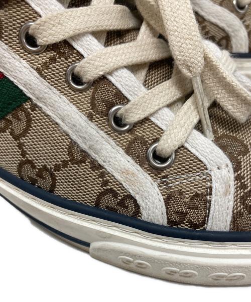 GUCCI（グッチ）GUCCI (グッチ) Tennis 1977 Canvas HighTop ベージュ サイズ:38+の古着・服飾アイテム