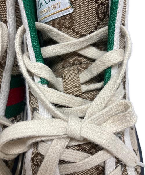 GUCCI（グッチ）GUCCI (グッチ) Tennis 1977 Canvas HighTop ベージュ サイズ:38+の古着・服飾アイテム