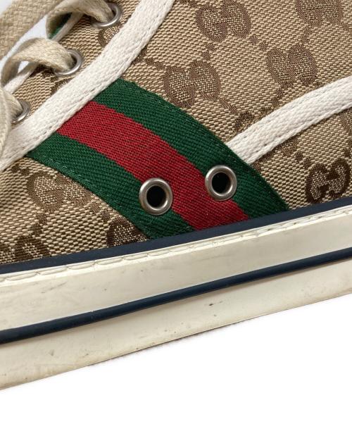GUCCI（グッチ）GUCCI (グッチ) Tennis 1977 Canvas HighTop ベージュ サイズ:38+の古着・服飾アイテム
