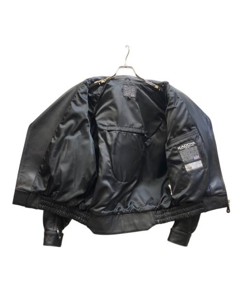 KADOYA（カドヤ）KADOYA (カドヤ) レザーライダースジャケット ブラック サイズ:3Lの古着・服飾アイテム