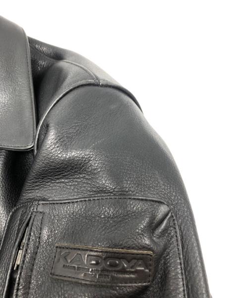 KADOYA（カドヤ）KADOYA (カドヤ) レザーライダースジャケット ブラック サイズ:3Lの古着・服飾アイテム