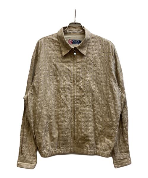 CHAPS RALPH LAUREN（チャップス ラルフローレン）CHAPS RALPH LAUREN (チャップス ラルフローレン) スイングトップ/1519-4399 ベージュ サイズ:Lの古着・服飾アイテム