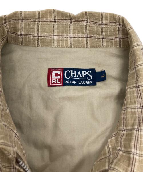 CHAPS RALPH LAUREN（チャップス ラルフローレン）CHAPS RALPH LAUREN (チャップス ラルフローレン) スイングトップ/1519-4399 ベージュ サイズ:Lの古着・服飾アイテム