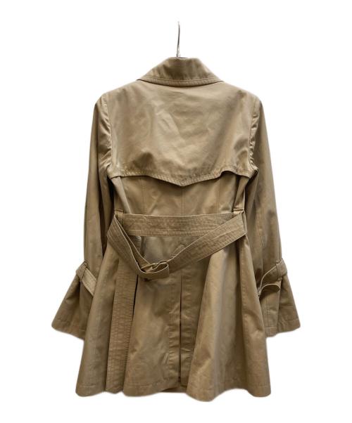 BURBERRY BLUE LABEL（バーバリー ブルー レーベル）BURBERRY BLUE LABEL (バーバリー ブルー レーベル) 裏ノヴァチェックライナー付トレンチコート/E1A39-300-42 ベージュ サイズ:36の古着・服飾アイテム
