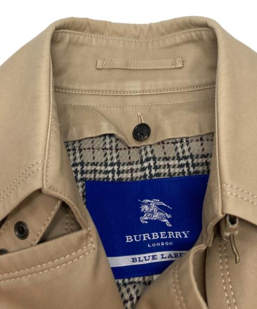 BURBERRY BLUE LABEL（バーバリー ブルー レーベル）BURBERRY BLUE LABEL (バーバリー ブルー レーベル) 裏ノヴァチェックライナー付トレンチコート/E1A39-300-42 ベージュ サイズ:36の古着・服飾アイテム