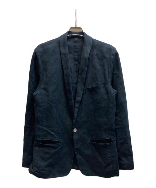 TAPIA los angeles（タピア ロスアンゼルス）Tapia Los Angeles (タピア ロスアンゼルス) リネンテーラードジャケット ネイビー サイズ:40の古着・服飾アイテム